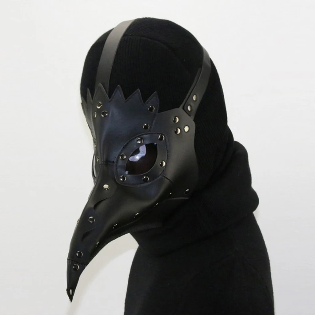 Hot Product  Creepy PU Leather Mask Terror Plague Doctor Bird Cosplay Halloween Carnival Cosplay