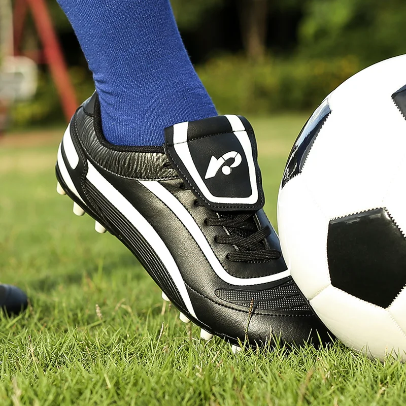 Профессиональная детская обувь для ногтей, Футбольная детская обувь для футбола, натуральная Messi C Luo, футбольная обувь для маленьких мальчиков и девочек, бутсы, кроссовки для беговой дорожки