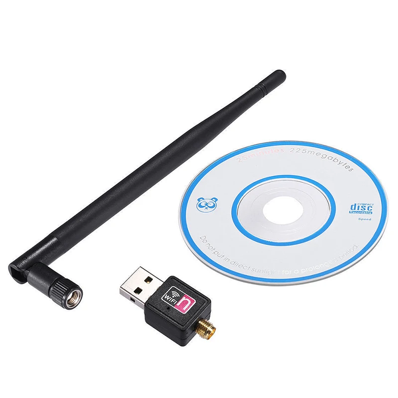 900Mbps Wireless Network Cards 2.4G&amp5G LAN Adapter 802.11b/n/g WiFi w/ 2dBi Antenna Portable Office Usb Wifi | Электроника