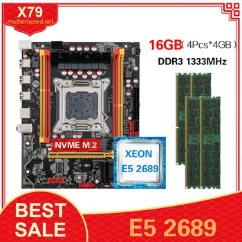 

Kllisre X79 chipset motherboard with LGA2011 combos Xeon E5 2689 CPU 4pcs x 4GB = 16GB memory DDR3 ECC RAM 1333Mhz