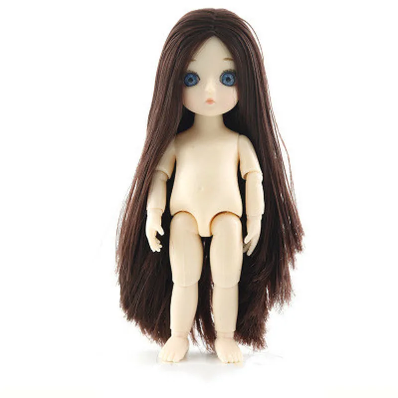 brown1-b 1/12 16 см Bjd кукла игрушка оригинальные куклы принцессы для девочек 13 шарнир Bjd кукла игрушка прекрасный подарок для детей Детские игрушки для девочек - Цвет: brown1-b