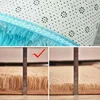 Oval Soft Silkly Plush Carpet Modern Home Decor Living Room Sofa Coffee Table Floor Rug Girl Bedroom Foot Mat Balcony Cushion 5