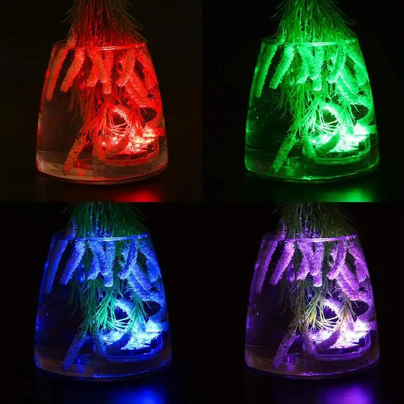 Горячая погружной светодиодный свет, 10 RGB светодиодный s, 16 цветов водонепроницаемый подводный свет, питание от батареи с ИК-пультом дистанционного управления
