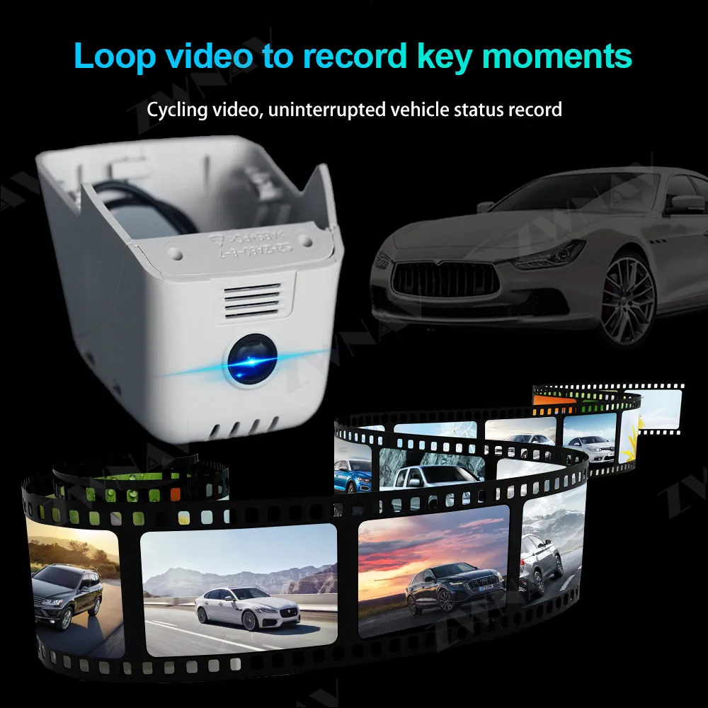 Скрытый HD рекордер для вождения, предназначенный для Volkswagen Teramont- DVR Dash cam Автомобильная фронтальная камера WIfi