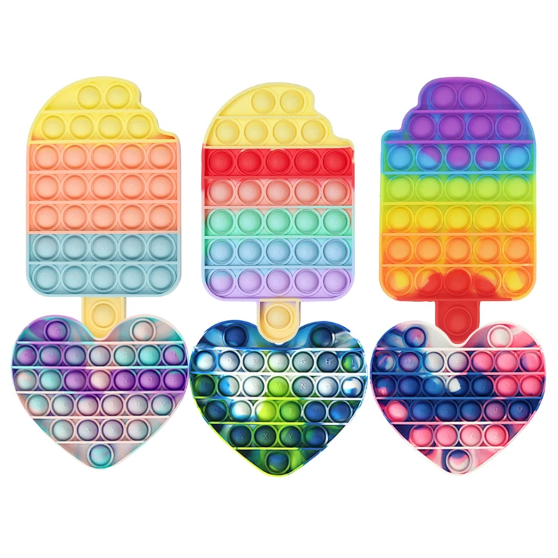 Новые Пузырьковые игрушки-антистресс в форме сердца | Игрушки и хобби