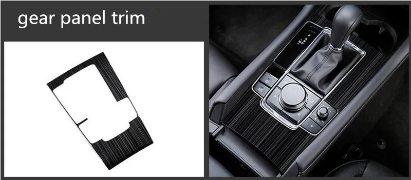 Авто шестерни панель отделка стикер внутренний молдинг отделка для Mazda 3, нержавеющая сталь, автомобильные аксессуары