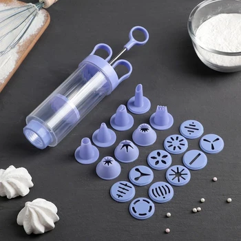 

Confectionery syringe, 18 nozzles