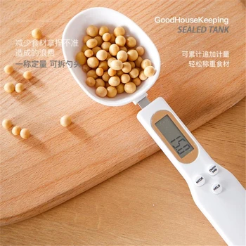 

Electronic Spoon Scale Kitchen Food Scale 500g/0.1g Weighing Ingredient Scale Measuring Spoon Scale Gram Scale LCD Display