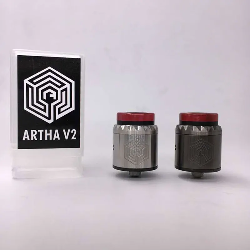 Сменные капающие Атомайзеры ARTHA V2 RDA 24 мм нержавеющая сталь 810 дрип-тип нижняя