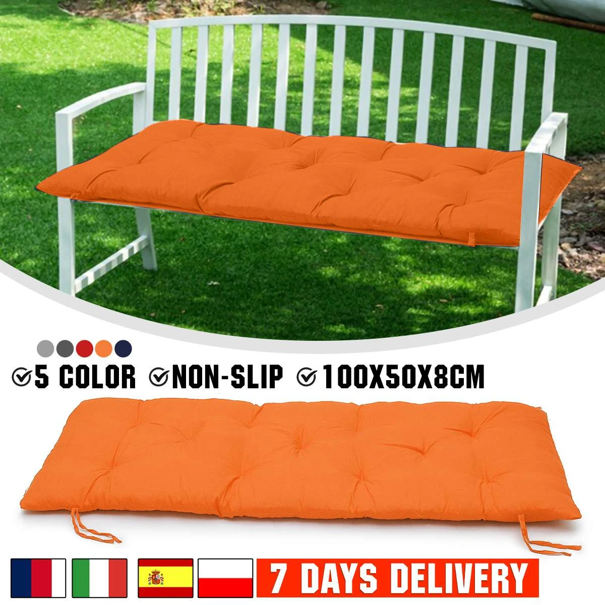 verontschuldigen tv Bedrog Effen Kleur Tuinbank Kussens Lange Kussen Verdikking Tuin Stoel Kussen Home  Seat Mat Vloer Katoen Kussen 100x50X8cm|Kussen| - AliExpress