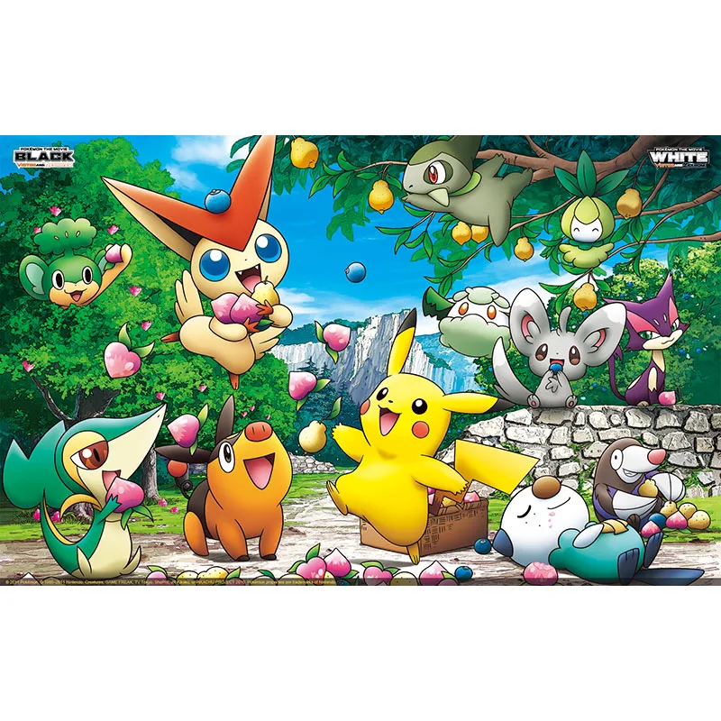 

Takara Tomy Pokemon Trading Card Game Playmat Aimal Zoo Park Design Mat Mouse Pad Table Game Accessories Cartoon
