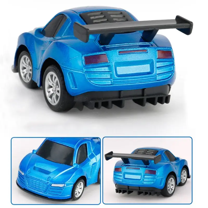 8 Pcs Children Toy Kids Boy Macarons Mini Car Model Parking Lot Cute Q-type Cars
