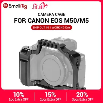 

SmallRig M50 Camera Cage for Canon EOS M50 / For Canon M5 for Vlog W/ Nato Rail Cold Shoe Mount For video Vlogging 2168