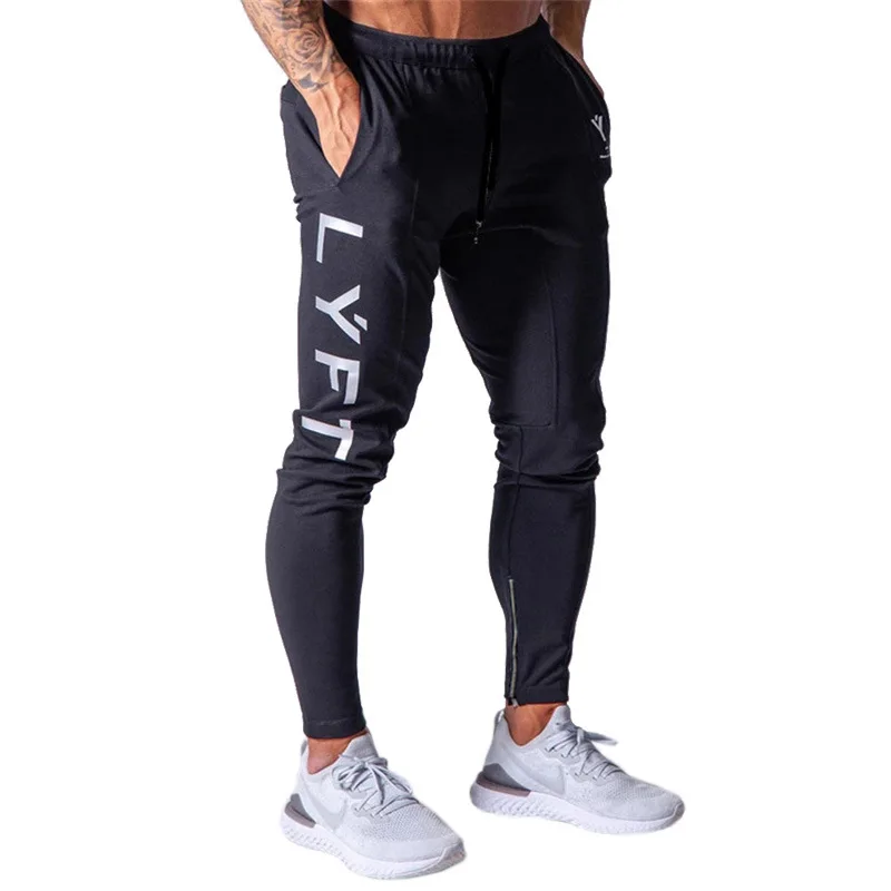 mens gym pants slim fit