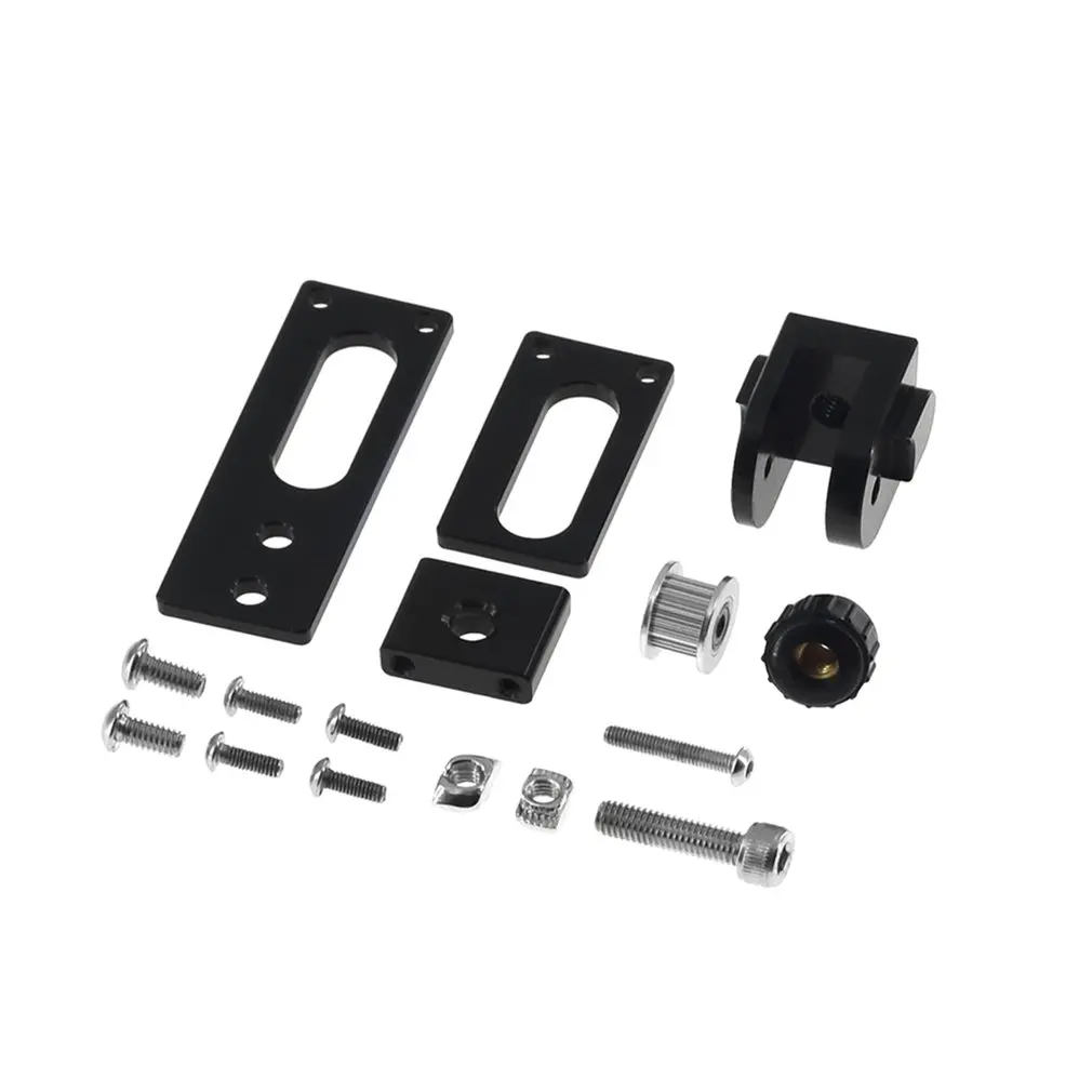 

Black 2020 V-Slot Profile X-axis Synchronous Belt Stretch Straighten Tensioner for 3D Printer Replacement