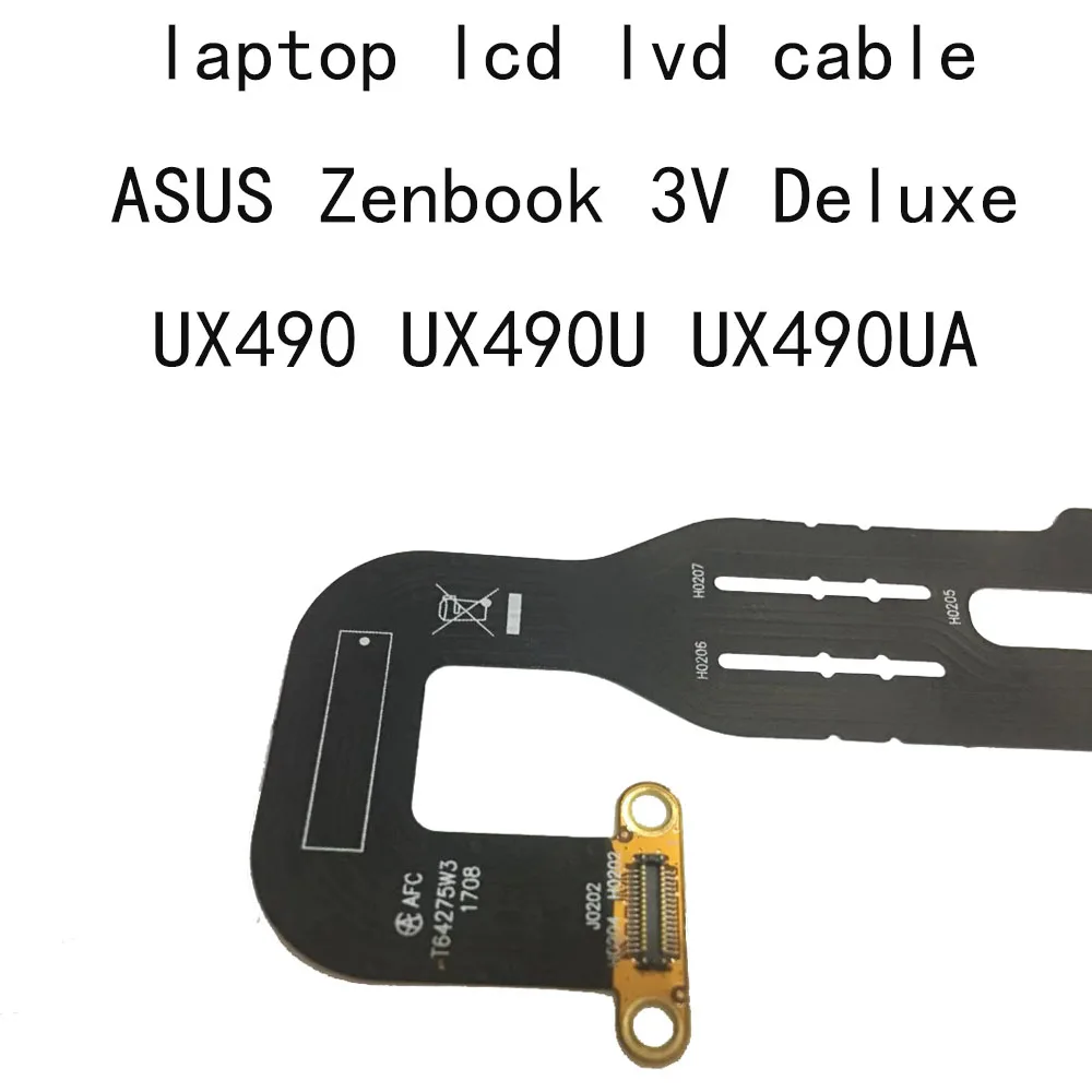 UX490 LCD LVDS CABLE For Asus ZenBook 3V Deluxe UX490UA UX490U UX490UAR FPC2 T64275W3 1708 laptop Connector Video screen cable