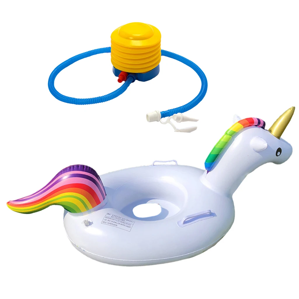 Kids Inflatable Unicorn Pool Float Swim Ring Swim Party Fun Toy for 1-6 Years