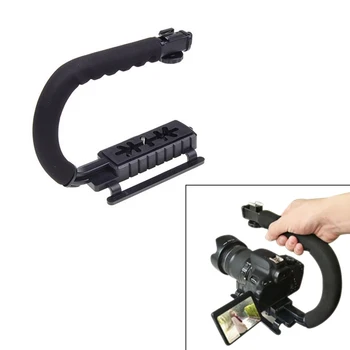

C Type Portable Video Shooting Bracket Camera Support Micro Film SLR Holder Handheld Stabilizer Shoot with slr A Phone Shape