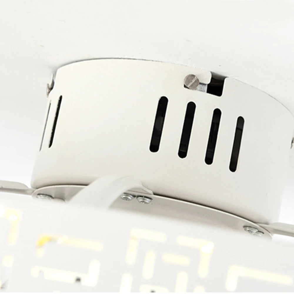 19-21 inch Ceiling fan smart remote control with lights Indoor home decora 50-55cm round modern ceiling fan with light