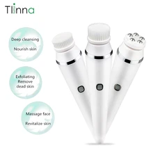 4 в 1 электрическое очищающее средство для лица перезаряжаемая вращающаяся щетка для лица Водонепроницаемая щетка для умывания лица глубокое очищение красота уход за кожей устройство