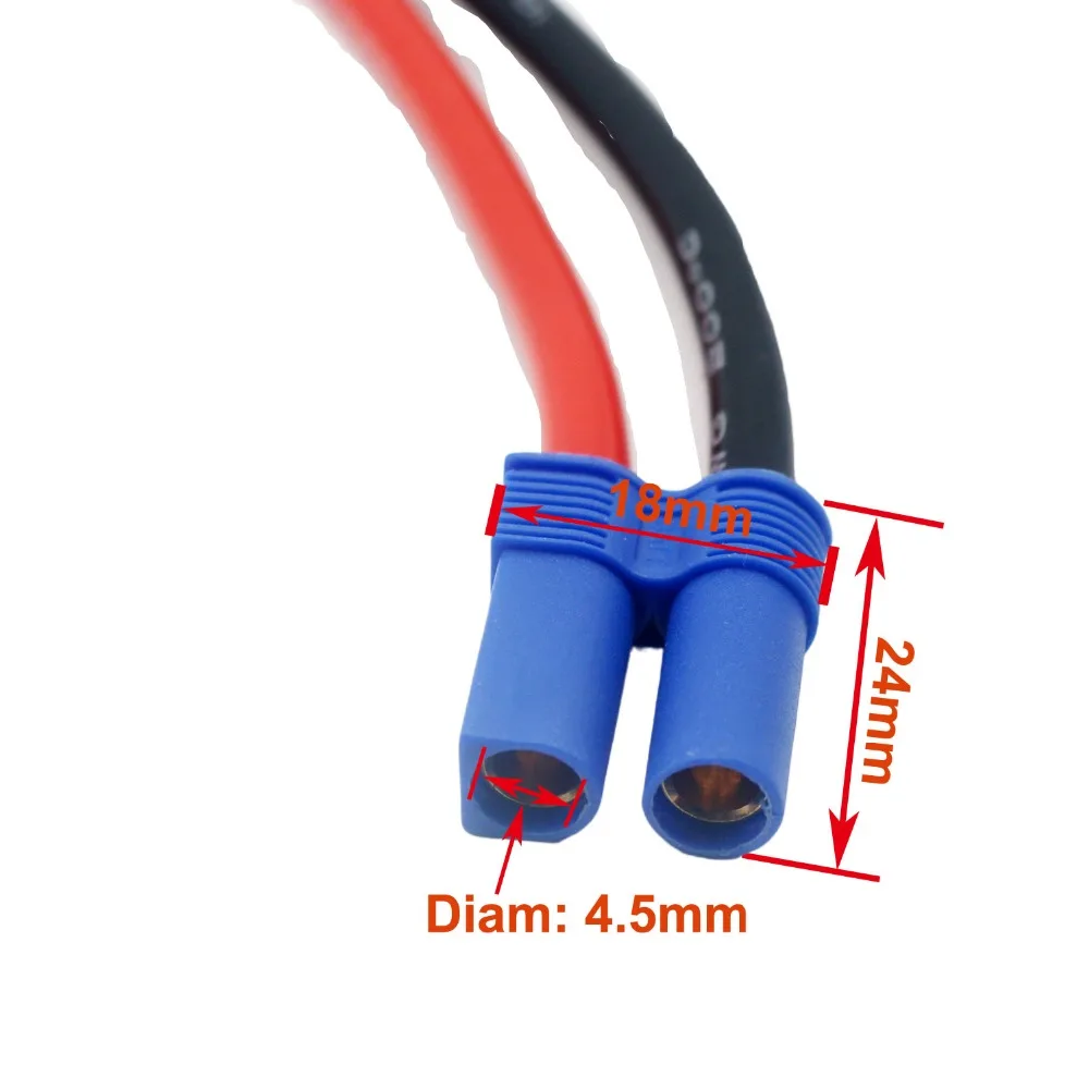 EC5 Female to o ring cable 0.4m 6