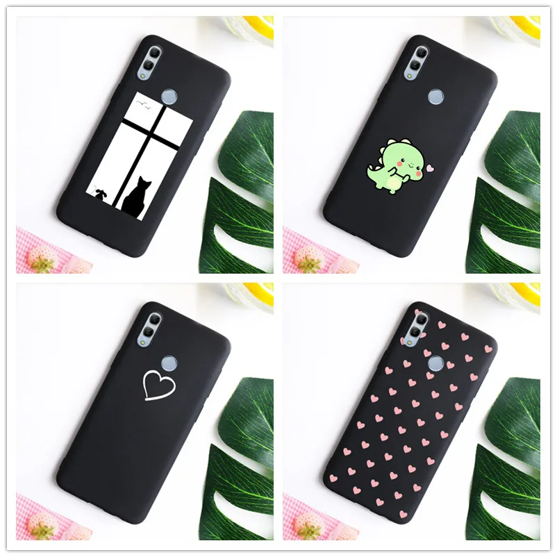 Love Heart cute Phone Case For Huawei Honor 10 lite Y5 2018 Y6 Prime 2019 8X 7A Pro 7C P20 Lite Soft Full Back Covers |