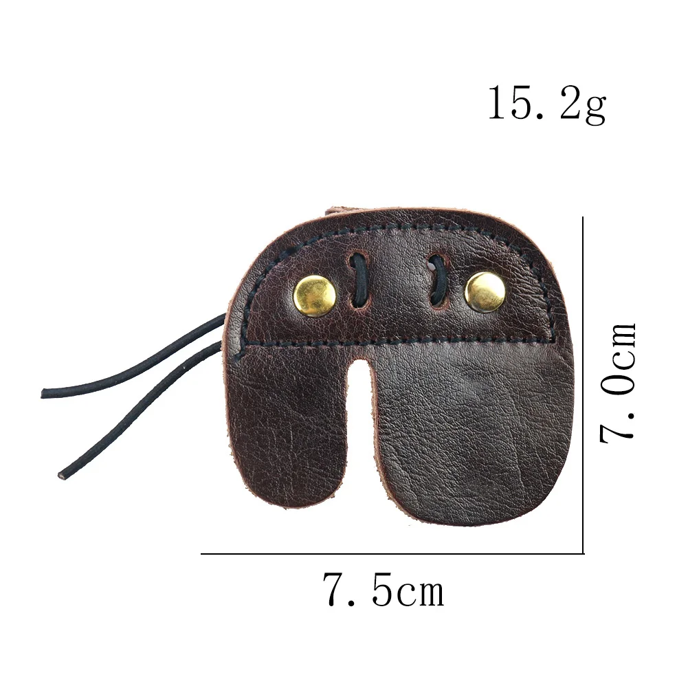 Leather Archery Finger Guard Protection Pad Glove Tab Recurve Bow Hand Guard Tool Arrow Training Shooting Hunting Accessories