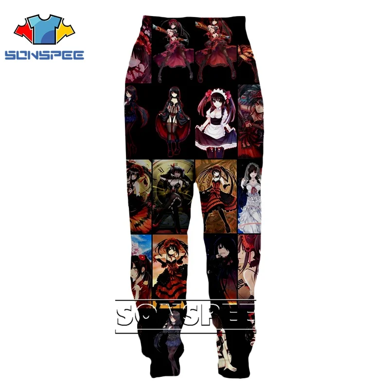 3d принт для мужчин женщин сексуальная кошка девушка полная длина jogger логотип зима Harajuku Rem Zero Kawaii Спортивные Штаны Аниме спортивные брюки - Цвет: 18
