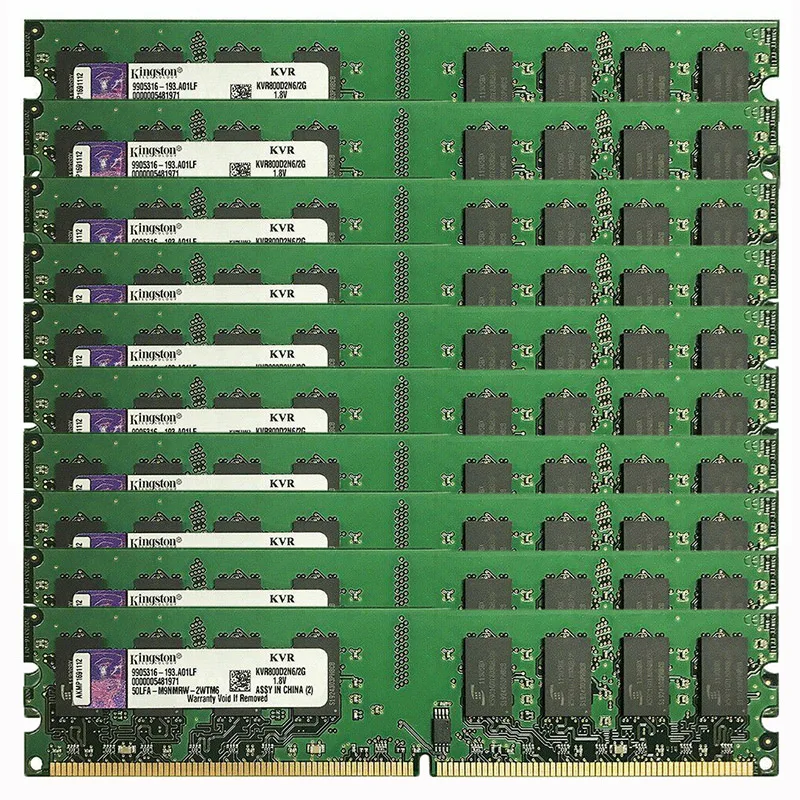 (10pcs2gb) ddr2 800 МГц pc2 6400 DIMM для рабочего стола Оперативная память 240 шпильки 1 8 v без