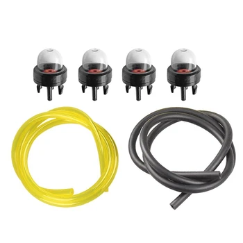

Pack Of 4 12318139130 Primerbulb Bulb + Fuel Line For Echo Chainsaw Cs300 Cs301 Cs305 Cs306 Cs310 Cs340 Cs341 Cs345 Cs346 Cs352