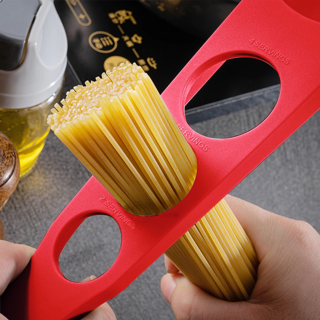 Red Spaghetti Server Creative Non-Stick Pasta Spoon Kitchen Pasta Spoon Premium Nylon Material Food Tong Kitchen Accessories