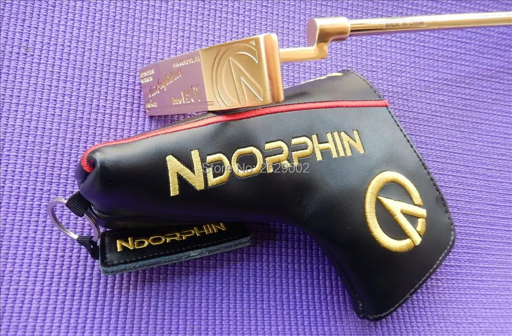 NDORPHIN V#01 24K золото кованые полный CNC клюшки для гольфа клуб 34 дюймов с аутентичной кожаной крышкой для гольфа