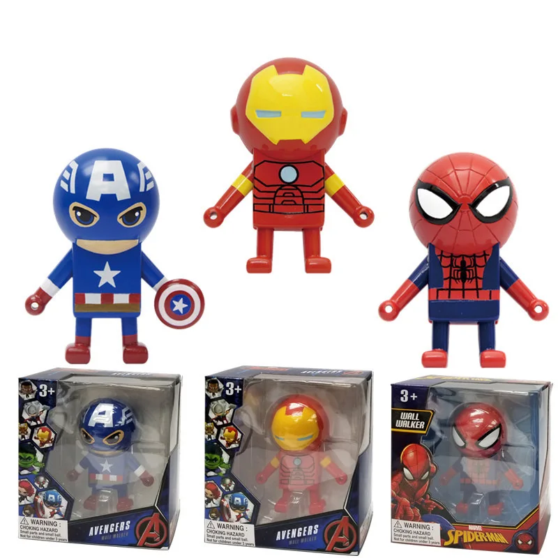 Дисней экшн игрушки Фигурки Marvel Мстители динамический Человек паук Железный