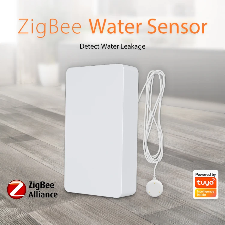 ring alarm wireless keypad Tuya ZigBee Smart Home Water Sensor Leak Detector Flood Water leakage Alarm Works With Tuya Zigbee Hub Zigbee2MQTT home panic button