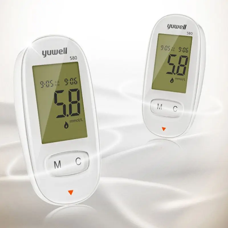 Blood Glucose Meter Glucometer Diabetes Tester Test Strips Medical Blood Sugar Meter Health Aid Tools Kit 2