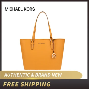 

Authentic Original & Brand new Michael Kors JET SET TRAVEL 35H7STVT2L CARRYALL TOTE Schwarz leather bag women bag/womens' pouch