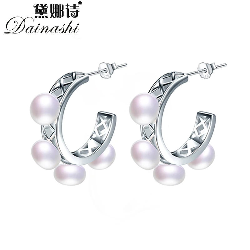 Женские серьги гвоздики Dainashi винтажные Этнические из 100% натурального