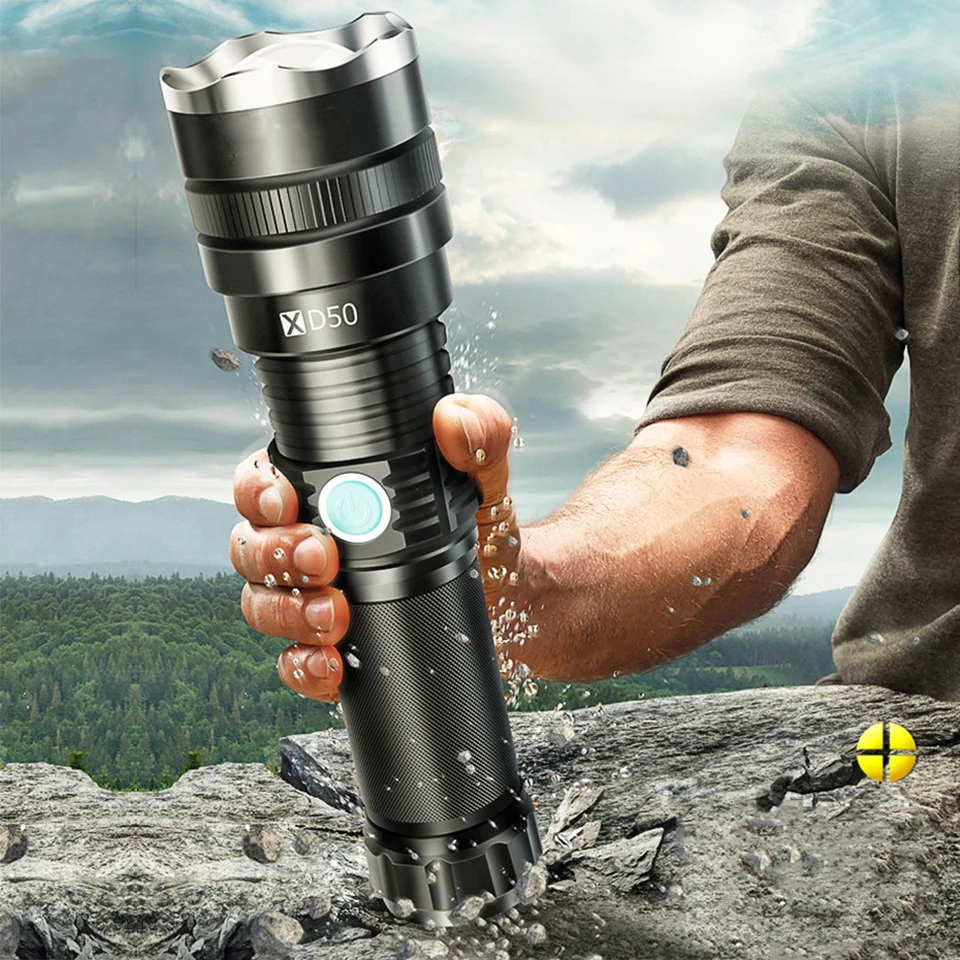 

XHP70.2 Super Powerful LED Flashlight XHP50.2 Tactical Torch USB Rechargeable Waterproof Lamp Ultra Bright Lantern Camping