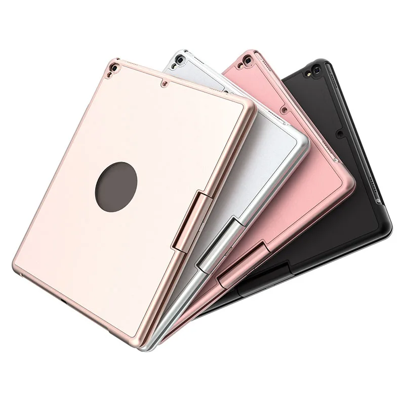 Для новых Ipad и Ipad Pro 9,7 и Ipad Air 2 и Ipad Air / Поворот на 360 градусов Алюминиевый сплав Bluetooth клавиатура чехол