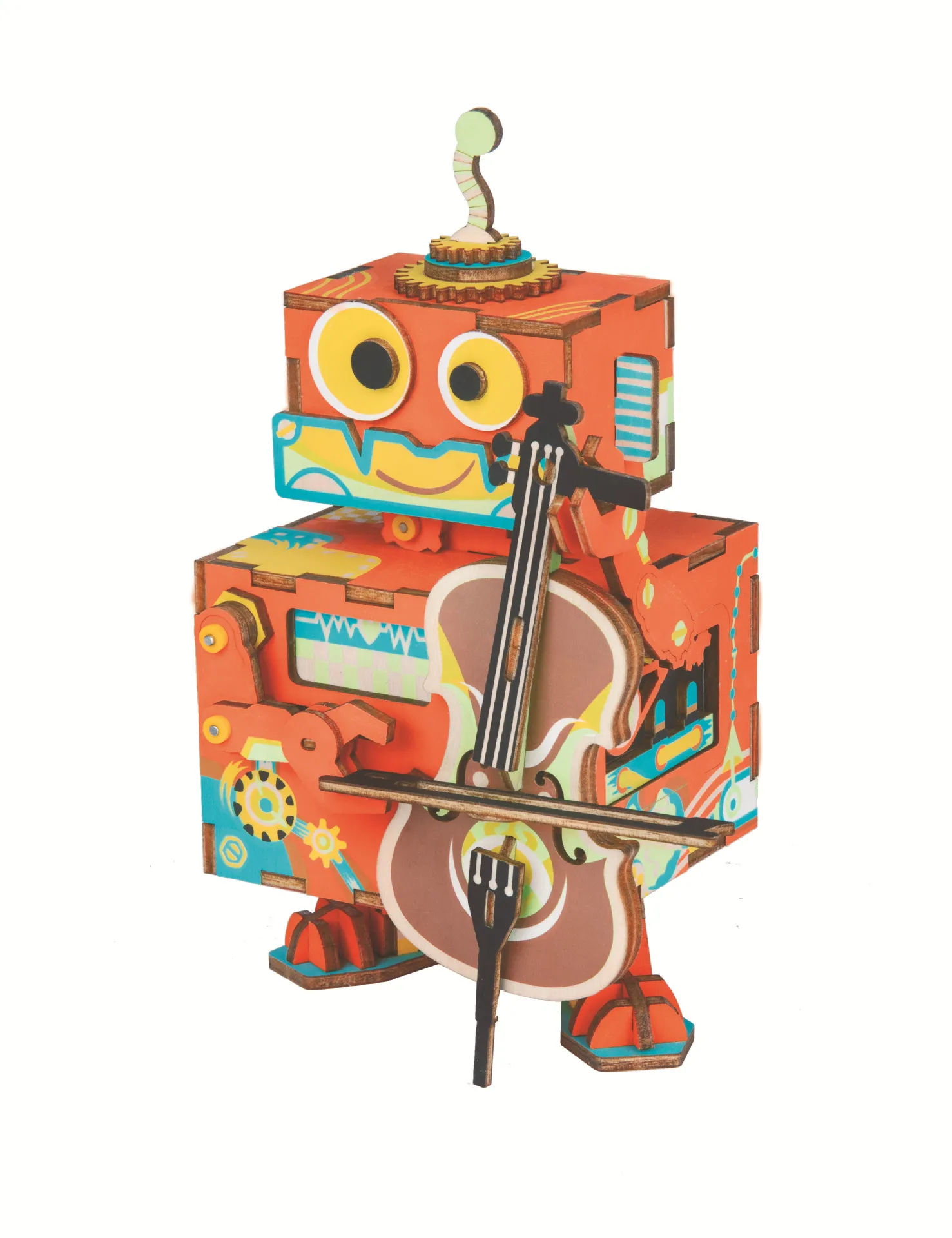 

Robotime Wooden Music Box Toy DIY Wooden Music Box Assembled Cross Border for Source Manufacturers