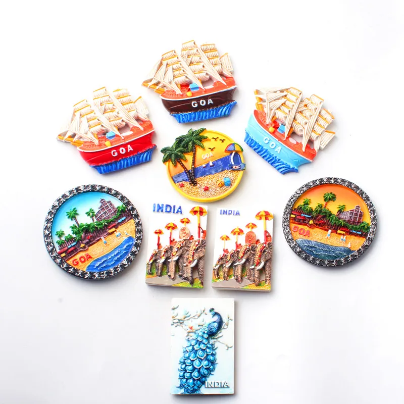 3d Fridge For India Goa Ocean View Travel Souvenir Refrigerator
