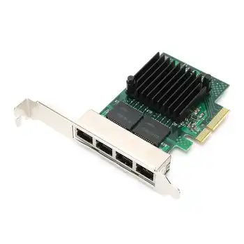 

Environmental protection Solar battery Card Computer Parts PCI&#8209 E to Gigabit Ethernet 4&#8209 Port RJ45 1000M