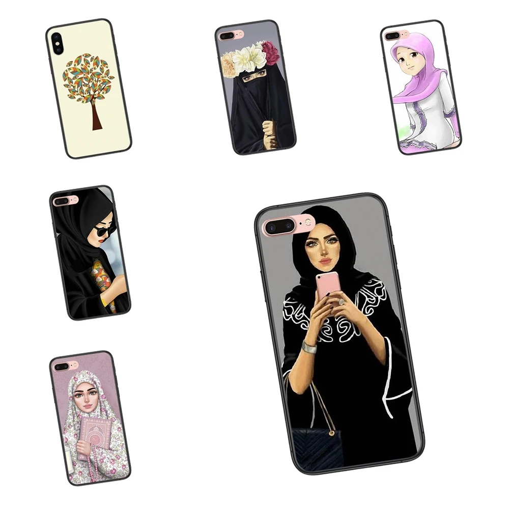 Чехол Precio в черном корпусе для восточных женщин хиджабе с изображением