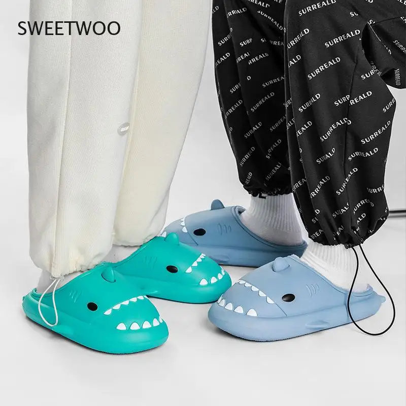 Men and women warm slippers waterproof and non-slip cotton plush shoes indoor and outdoor Autumn 2022