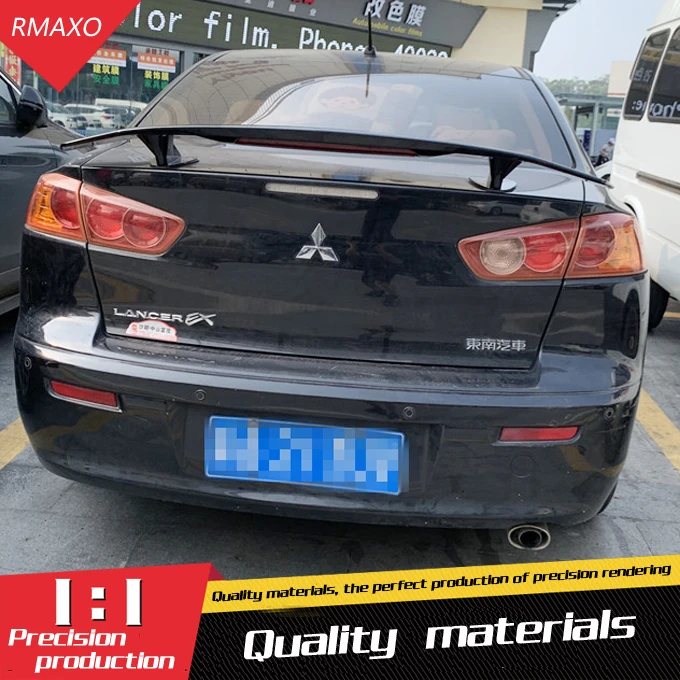 For Lancer Spoiler NF ABS Material Car Rear Wing Primer Color Rear Spoiler For Mitsubishi Lancer