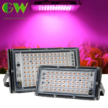 

50W 100W LED Grow Light Phytolamp for Plants AC 220V Full Spectrum LED Floodlight for Flowers Seedlings Plant Growing Phyto Lamp