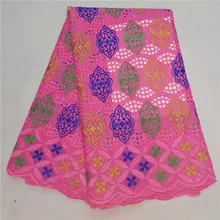 Швейцарская кружевная ткань Тяжелая вышитая бисером африканская кружевная ткань хлопковое кружево «швейцарская вуаль» в швейцарском стиле с камнями HL11