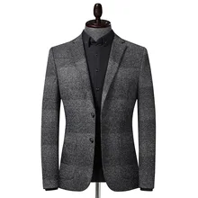 Autumn Brand Men Fashion Built in Pocket Blazers Men's Slim Fit Wild Suit Jacket High Quality Blazer Male Tops