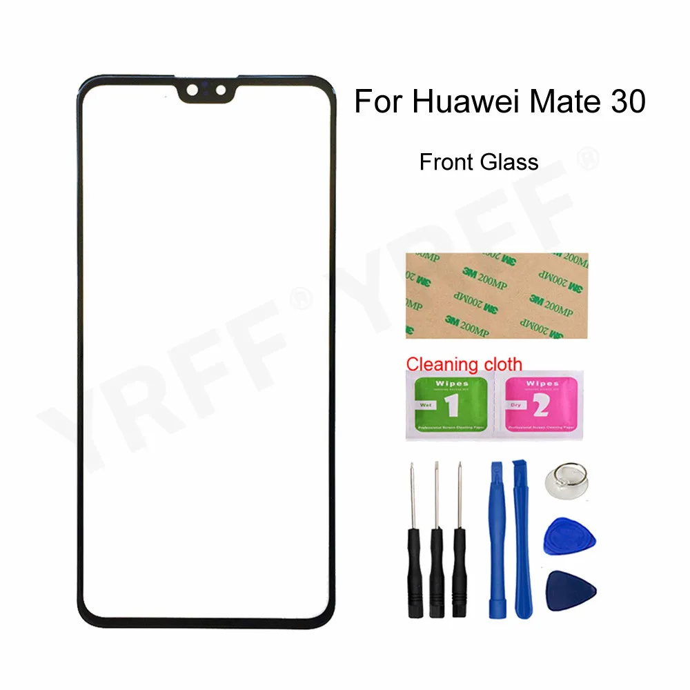 Внешнее стекло для Huawei Mate 30 (без сенсорного ЖК-экрана) переднее панель экрана в