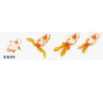 

10 Sheets Blue Gold Fish UV Resin Stickers Fit Silicone Mold DIY Micro Landscape